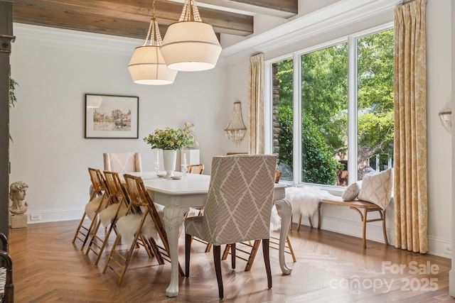 3519 Mcpherson St, Waxhaw, NC 28173 - dining area featuring ornamental molding