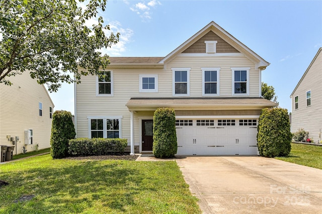 3533 Catherine Creek Pl, Davidson, NC 28036 - traditional-style home featuring driveway, a front lawn, and a garage