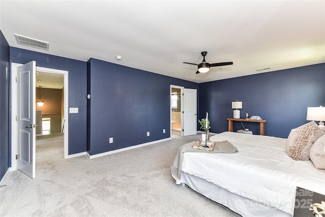 3533 Catherine Creek Pl, Davidson, NC 28036 - carpeted bedroom featuring baseboards and ceiling fan