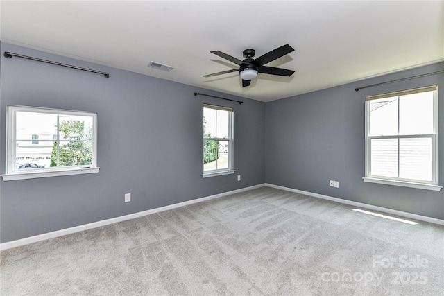 3533 Catherine Creek Pl, Davidson, NC 28036 - carpeted empty room with a ceiling fan and baseboards