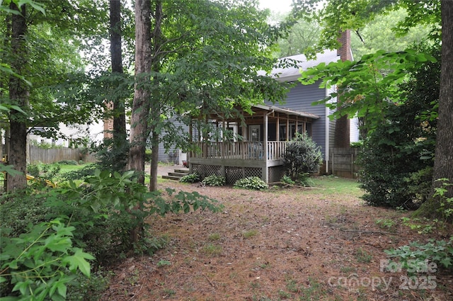 1324 Golden Hill Rd, Matthews, NC 28105 - view of yard featuring a deck