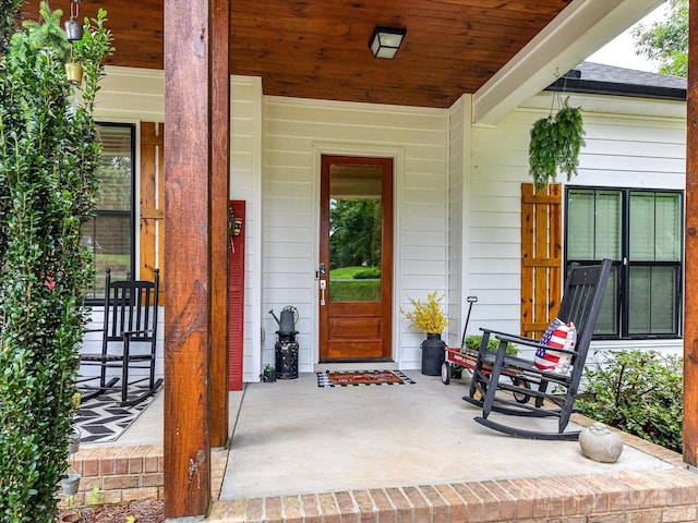 618 Deese Rd, Monroe, NC 28110 - doorway to property featuring a porch