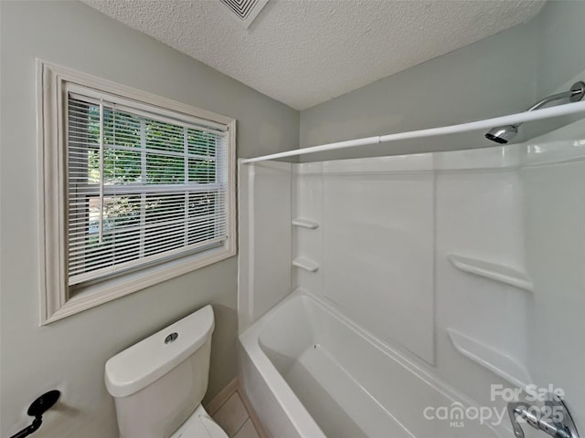 1108 Brookwood Dr, Stanley, NC 28164 - bathroom featuring a textured ceiling and shower / bath combination