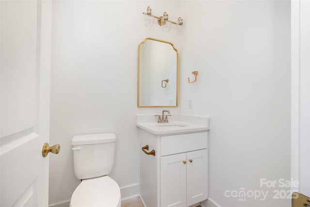 782 Stanley Spencer Mtn Rd, Gastonia, NC 28056 - half bathroom featuring toilet and vanity