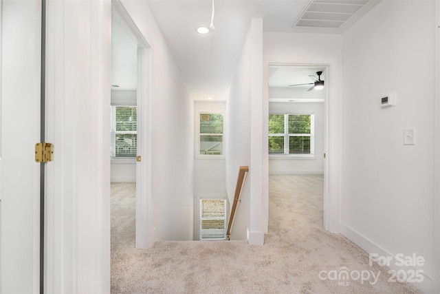 782 Stanley Spencer Mtn Rd, Gastonia, NC 28056 - corridor featuring carpet floors and an upstairs landing