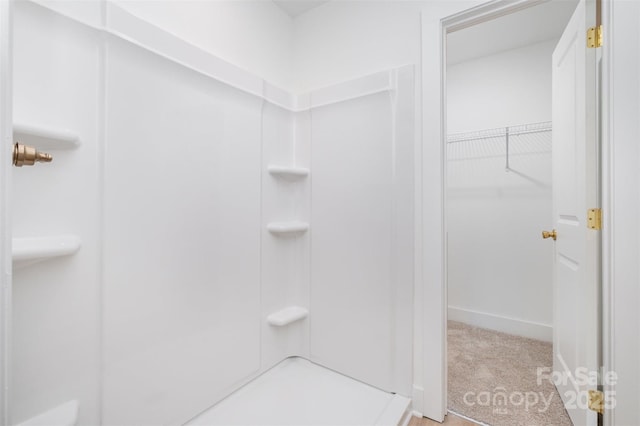 782 Stanley Spencer Mtn Rd, Gastonia, NC 28056 - bathroom with a shower and a spacious closet