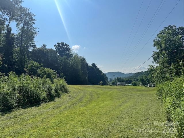 140 Wallins Way, Mars Hill, NC 28754 - view of green lawn with a mountain view and a view of countryside