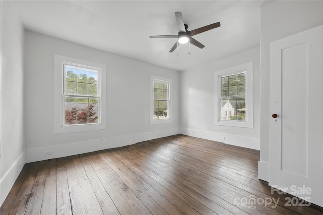 522 Alexander St, Statesville, NC 28677 - unfurnished room with wood-type flooring and ceiling fan