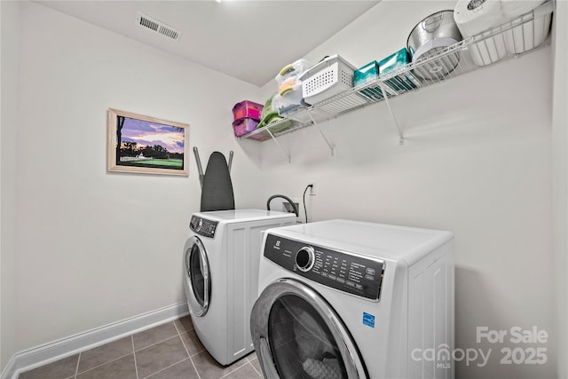 1240 Pebble Grove Dr, Clover, SC 29710 - washroom featuring washer and clothes dryer and tile patterned flooring