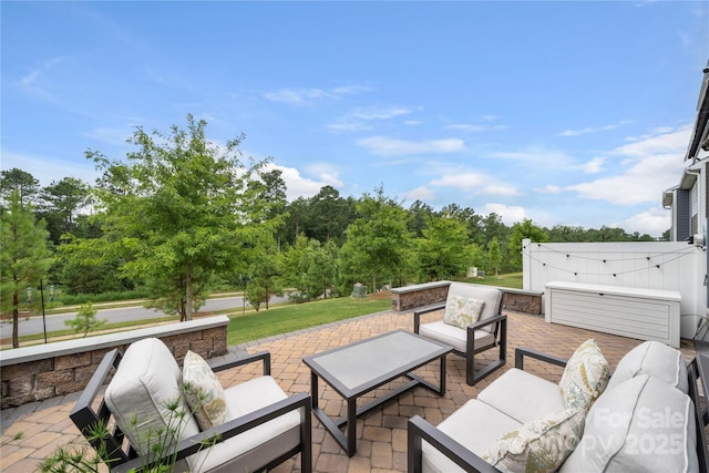 1240 Pebble Grove Dr, Clover, SC 29710 - view of patio / terrace with outdoor lounge area