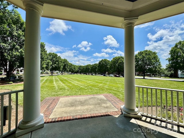 75 Mccurdy St NW, Concord, NC 28027 - porch with a lawn