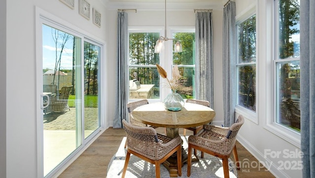 4129 Duplin Dr, Charlotte, NC 28214 - sunroom / solarium featuring wood finished floors and french doors