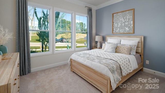 4129 Duplin Dr, Charlotte, NC 28214 - carpeted bedroom featuring baseboards and ornamental molding