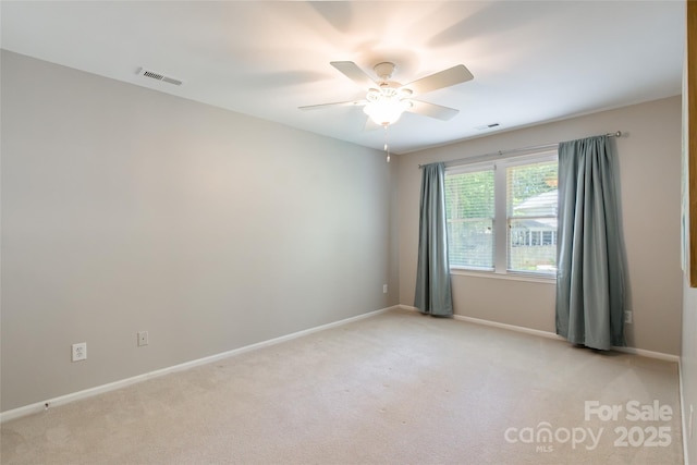 1220 Merribrook Dr, Matthews, NC 28105 - empty room with a ceiling fan and light colored carpet