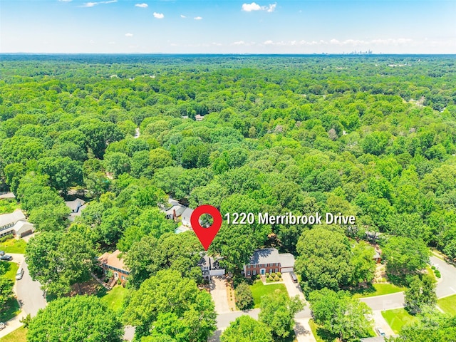 1220 Merribrook Dr, Matthews, NC 28105 - aerial view of a forest