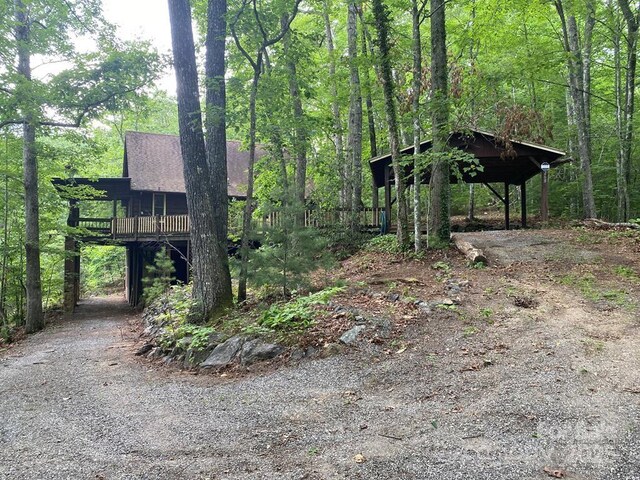 268 Poor Boy Ln, Whittier, NC 28789 - view of yard featuring a view of trees