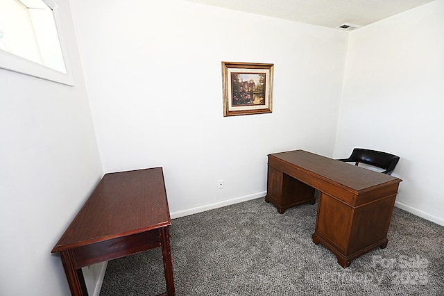 112 Lovelady Rd, Valdese, NC 28690 - office area featuring carpet floors and baseboards