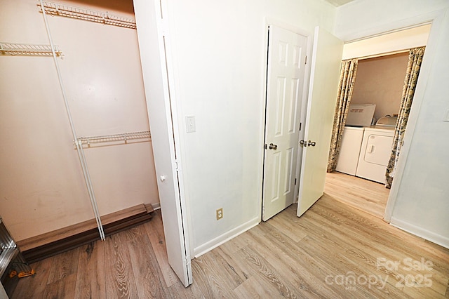 112 Lovelady Rd, Valdese, NC 28690 - unfurnished bedroom with light wood finished floors and washer and clothes dryer