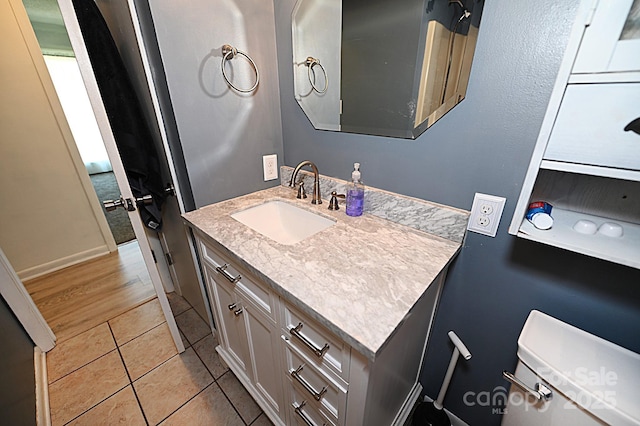 112 Lovelady Rd, Valdese, NC 28690 - bathroom with vanity and tile patterned flooring