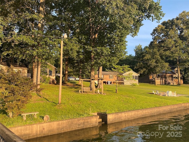 4927 Vagabond Ln, Sherrills Ford, NC 28673 - dock featuring a yard and a water view