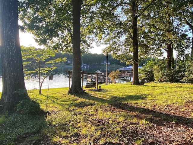 4927 Vagabond Ln, Sherrills Ford, NC 28673 - view of yard with a water view
