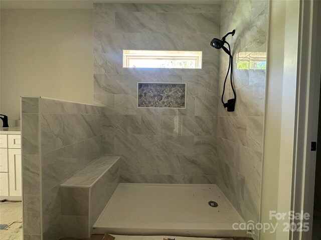 1500 Crowders Creek Rd, Gastonia, NC 28052 - bathroom with tiled shower