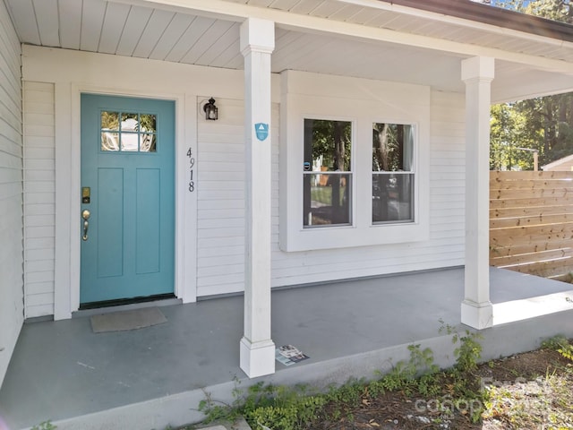 4918 Tyne Dr, Durham, NC 27703 - view of exterior entry with covered porch