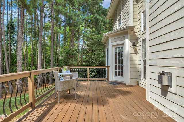 8606 Gresham Dr, Waxhaw, NC 28173 - view of wooden deck
