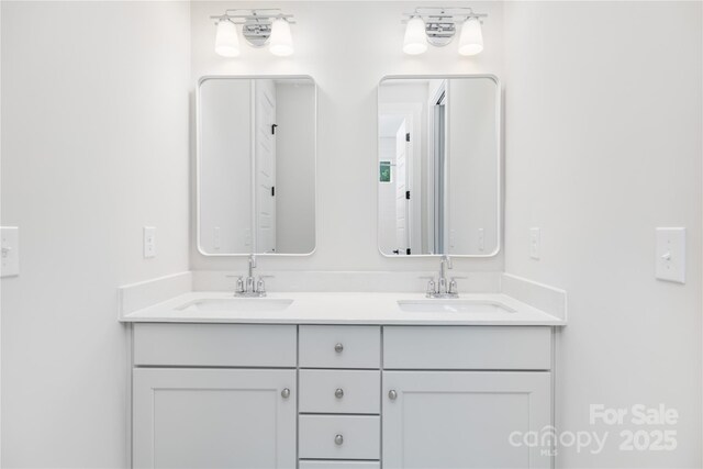 4114 Mantle Ct, Charlotte, NC 28205 - bathroom featuring double vanity