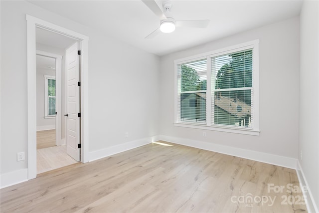 4114 Mantle Ct, Charlotte, NC 28205 - unfurnished room featuring wood finished floors and ceiling fan