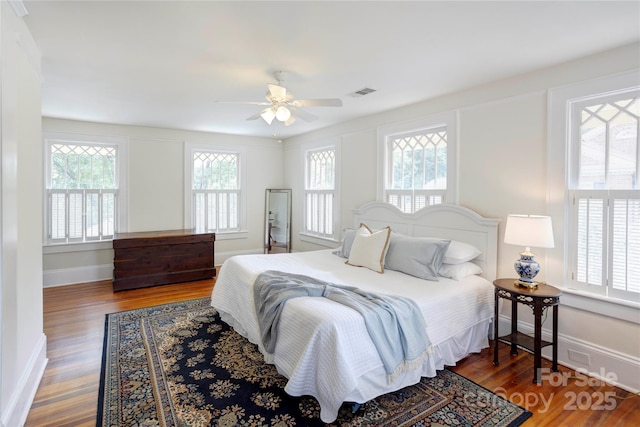 156 Union St N, Concord, NC 28025 - bedroom with wood finished floors and ceiling fan