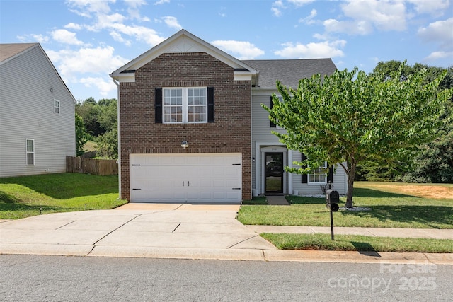 3542 Crowders View Dr, Gastonia, NC 28052 - traditional home featuring brick siding, driveway, and an attached garage