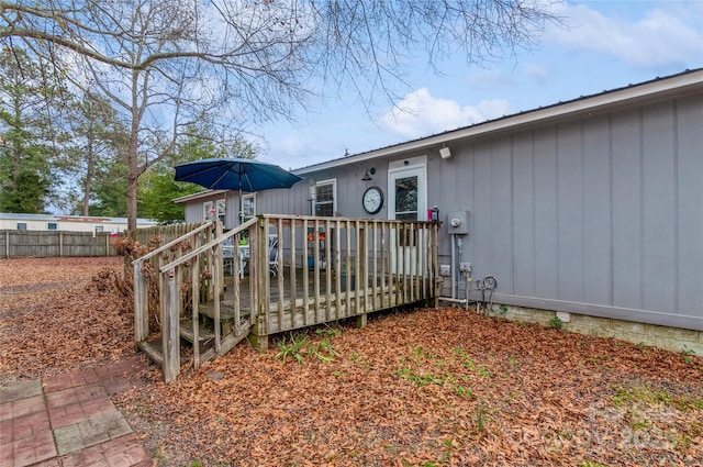 511 E Church St, Kershaw, SC 29067 - rear view of property with a deck