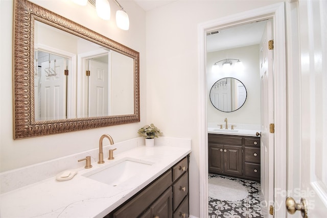 1482 Willow Oaks Trl, Matthews, NC 28104 - bathroom featuring vanity and tile patterned flooring