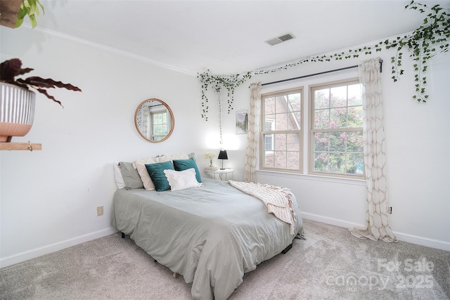 1482 Willow Oaks Trl, Matthews, NC 28104 - carpeted bedroom with multiple windows and crown molding