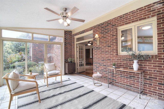1482 Willow Oaks Trl, Matthews, NC 28104 - unfurnished sunroom featuring ceiling fan