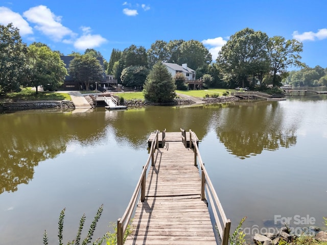 840 Deer Lake Run, Salisbury, NC 28146 - dock featuring a water view