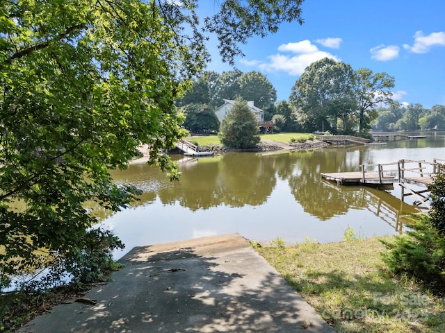 840 Deer Lake Run, Salisbury, NC 28146 - dock area with a water view