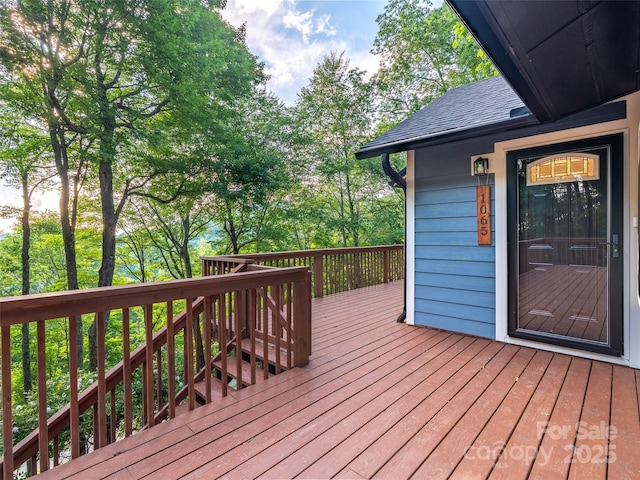1065 Oak Ridge Ln, Mars Hill, NC 28754 - view of wooden deck