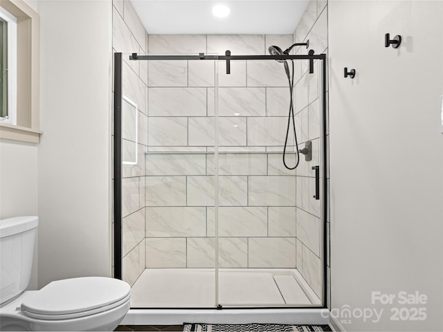1065 Oak Ridge Ln, Mars Hill, NC 28754 - bathroom with a shower stall and recessed lighting