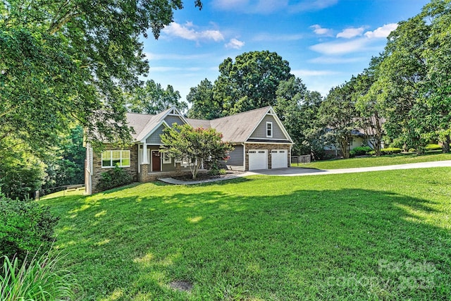 3450 4th Street Blvd NW, Hickory, NC 28601 - view of front of home with driveway, stone siding, and an attached garage