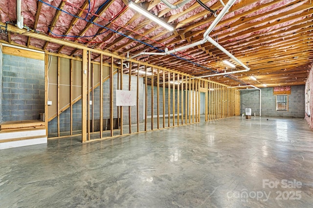 3450 4th Street Blvd NW, Hickory, NC 28601 - unfinished basement featuring concrete block wall
