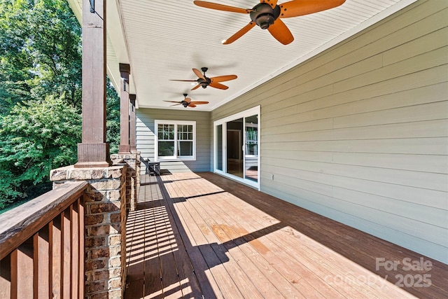 3450 4th Street Blvd NW, Hickory, NC 28601 - wooden deck featuring ceiling fan