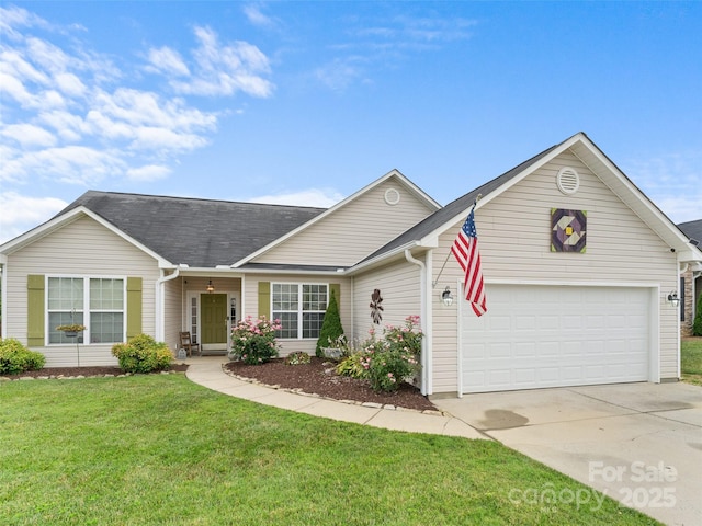 144 Haw River Rd, Fletcher, NC 28732 - view of front of home featuring driveway, a front yard, and roof with shingles