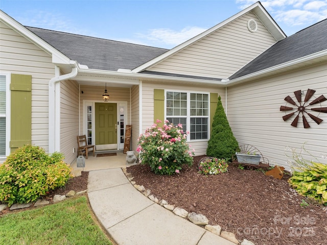 144 Haw River Rd, Fletcher, NC 28732 - entrance to property with a shingled roof