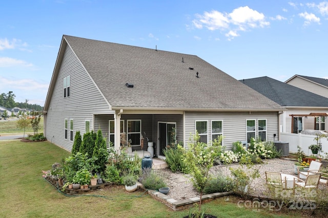9021 Myrna Dr, Gastonia, NC 28056 - back of house with roof with shingles and a patio area