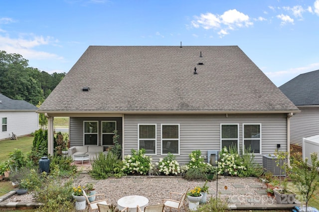 9021 Myrna Dr, Gastonia, NC 28056 - rear view of property featuring a patio area and a shingled roof