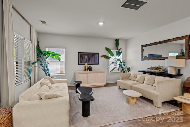 9021 Myrna Dr, Gastonia, NC 28056 - living area with wood finished floors and recessed lighting