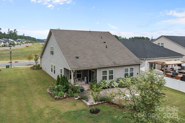 9021 Myrna Dr, Gastonia, NC 28056 - rear view of property with a patio area and roof with shingles