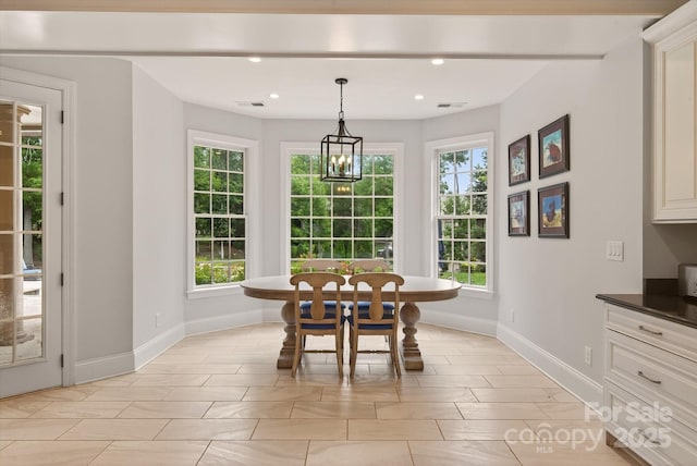 1505 Hawkstone Dr, Waxhaw, NC 28173 - dining room featuring recessed lighting and a chandelier